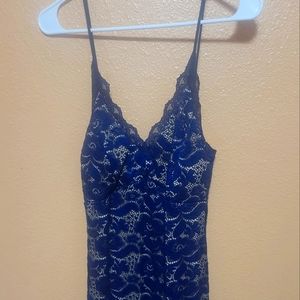 Navy blue lace dress